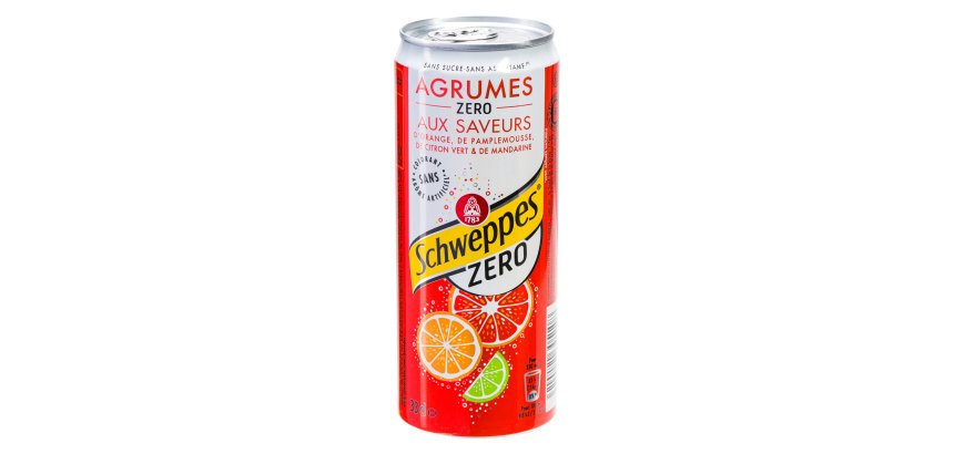 Schweppes Agrum Zero 33 cl - 24 canettes