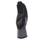 Guantes de trabajo acrílico con palma recubierta de látex Delta Plus APOLLON WINTER VV735 Negro/Gris
