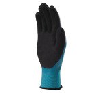 Guantes de poliamida con doble revestimiento de nitrilo Delta Plus WET & DRY VV636BL