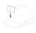 Porte-badge pour casque de chantier Delta Plus