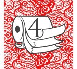 Papier toilette quadruple épaisseur Grand Royal Renova - 42 rouleaux de 140 feuilles