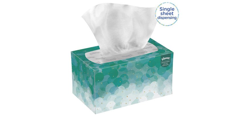 Papier essuie-mains pliage enchevêtré Kleenex - Boîte de 70