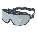 Lunettes masque polycarbonate ventilation indirecte Delta Plus Galeras Clear