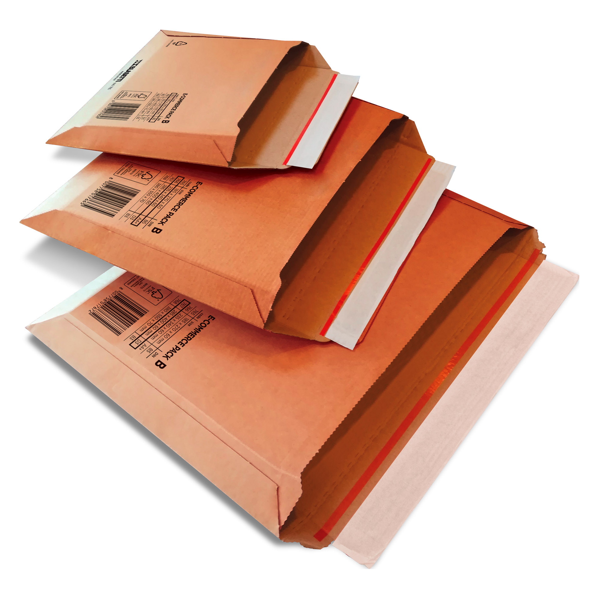 1000 Pz Borse Spedizione Buste B5 Marrone Adesive Senza - Foto 3