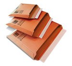 Buste in cartone microonda avana FSC, soffietto 6cm, chiusura adesiva tenace, sistema di apertura facilitato – misura DIN B5 - 25 unità