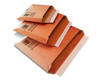 Buste in cartone microonda avana FSC, soffietto 6cm, chiusura adesiva tenace, sistema di apertura facilitato – misura DIN B5 - 25 unità