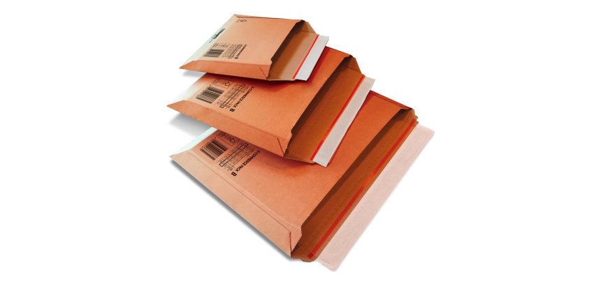 Buste in cartone microonda avana FSC, soffietto 6cm, chiusura adesiva tenace, sistema di apertura facilitato – misura DIN B5 - 25 unità