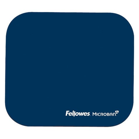 Tappetino mouse Fellowes Blu navy con antibatterico Microban