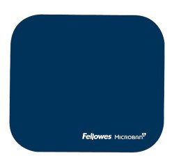 Tappetino mouse Fellowes Blu navy con antibatterico Microban