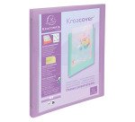Raccoglitore personalizzabile 4 anelli Ø 15 mm Pastel PP Kreacover Exacompta colori assortiti
