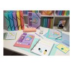 Raccoglitore personalizzabile 4 anelli Ø 15 mm Pastel PP Kreacover Exacompta colori assortiti