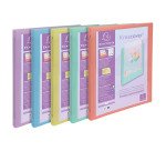 Raccoglitore personalizzabile 4 anelli Ø 15 mm Pastel PP Kreacover Exacompta colori assortiti