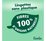 Lingettes nettoyantes extra-larges Carolin anti-bactérien - Arbre à thé - Paquet de 80
