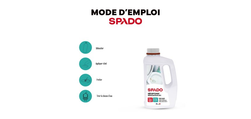 Renovateur wc décap'choc - Bidon de 1 litre