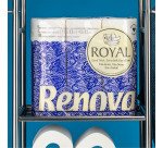 Papier toilette quadruple épaisseur Renova Royal  - 63 rouleaux de 140 feuilles