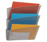 Trieur mural 3 cases métal ALBA Meshfile gris