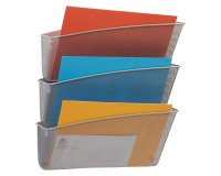 Wandsorteerder 3 vakken metaal ALBA Meshfile grijs