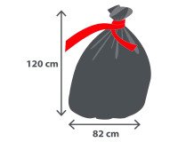 Garbage bag Alfapac 130 liters - Box of 30