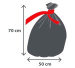 Sac poubelle 30 litres maxi poids Alfapac gris - 40 sacs