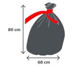 Sac poubelle 50 litres maxi poids Alfapac gris - 40 sacs