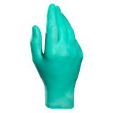 Gants jetables de protection chimique Mapa Solo Plus 995, latex non poudré, vert - Boîte de 100