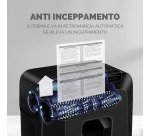 Distruggidocumenti Fellowes Automax 80M - taglio a miniframmento - 80 fogli - nero