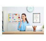 Planning Office Planner à fiches T - 7 colonnes, indice 2 + 1 colonne index  - 24 fentes - Nobo