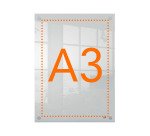 Porte affiche mural Premium Plus - transparent - format A3 - Nobo