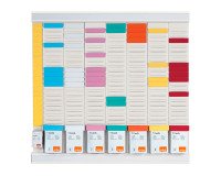 Planning Office Planner met T-fiches - 7 kolommen, index 2 + 1 kolomindex - 24 sleuven - Nobo