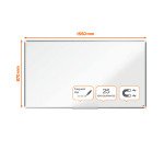 Tableau blanc Widescreen Premium Plus émaillé - 70 " - 155 x 87 cm - Nobo