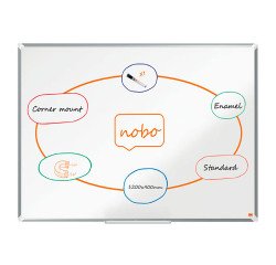 Pizarra blanca esmaltada Premium Plus Nobo - 120 x 90 cm