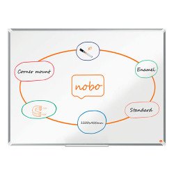 Whiteboard Premium Plus enamel - 120 x 90 cm - Nobo