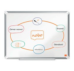 Pizarra esmaltada blanca Premium Plus Nobo 60 x 45 cm