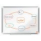 Whiteboard Premium Plus enamel - 600 x 450 mm - Nobo