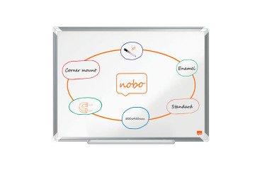 Pizarra esmaltada blanca Premium Plus Nobo 60 x 45 cm