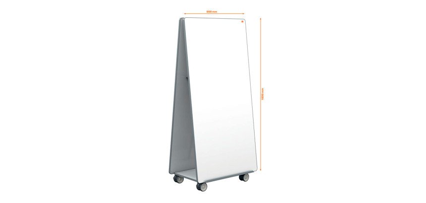 Système de tableaux blancs mobile Move & Meet - 180 x 90 cm - Nobo
