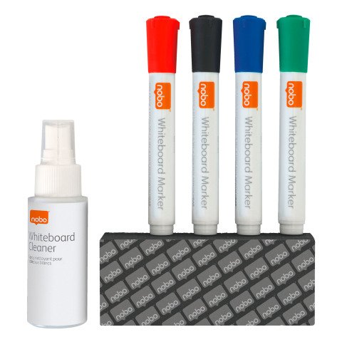Kit de limpieza para pizarras blancas Nobo