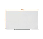 Tableau blanc Impression Pro en verre - 190 x 100 cm - Nobo