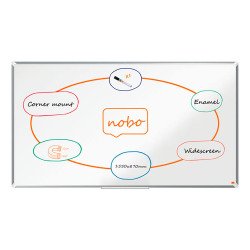 Witbord Widescreen Premium Plus geëmailleerd - 70 " - 1550 x 870 mm - Nobo