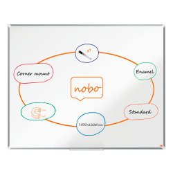 Witbord Premium Plus geëmailleerd - 1500 x 1200 mm - Nobo