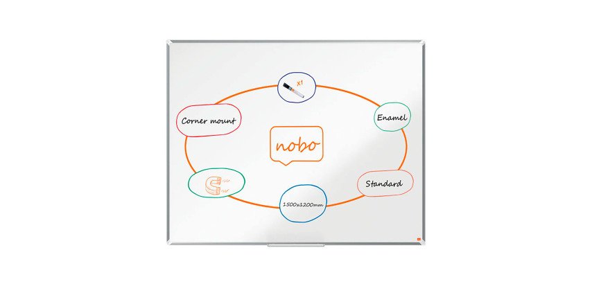Premium Plus Nobo Enamel Whiteboard