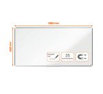 Tableau blanc Premium Plus émaillé - 180 x 90 cm - Nobo