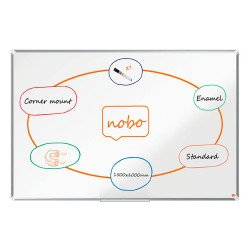 Witbord Premium Plus geëmailleerd - 1500 x 1000 mm - Nobo