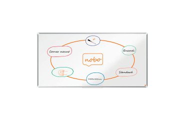 Pizarra esmaltada blanca Premium Plus Nobo 180 x 90 cm