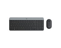 Logitech Slim Wireless Combo MK470 - ensemble clavier et souris - AZERTY - Belge - graphite