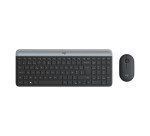 Logitech Slim Wireless Combo MK470 - keyboard and mouse set - AZERTY - Belgian - graphite