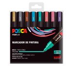 Rotuladores Posca colores surtidos Metal PC5M- Caja de 8