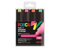 Rotuladores Posca colores surtidos Fluor PC8K- Caja de 4