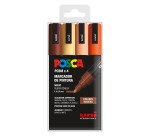 Rotuladores Posca colores surtidos Madera PC5M- Caja de 4