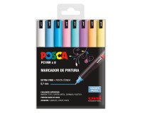 Rotuladores Posca colores surtidos Pastel PC1MR- Caja de 8